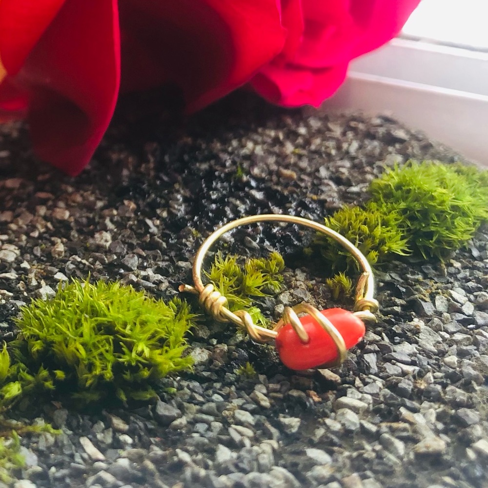 Orange rings size 3 inches